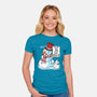 Snow Feeling-Womens-Fitted-Tee-imisko