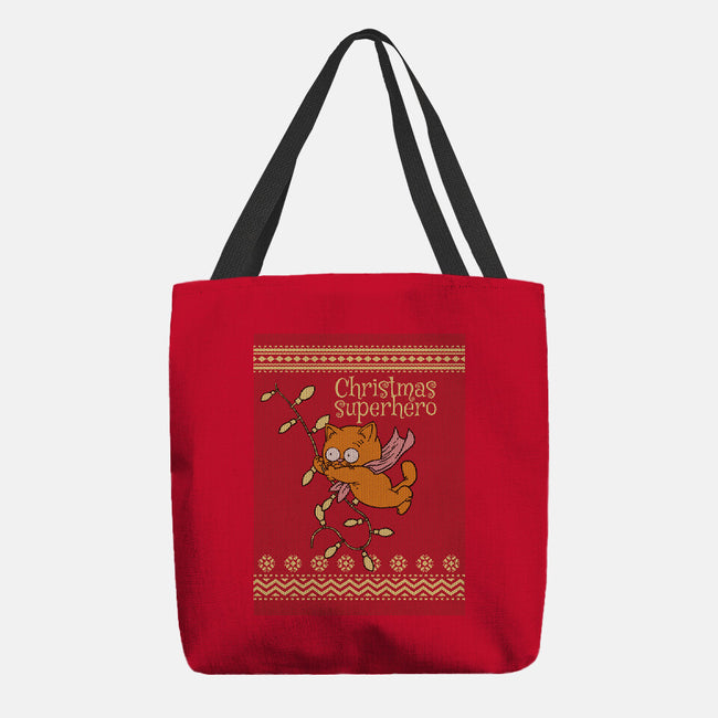 Christmas Superhero-None-Basic Tote-Bag-imisko