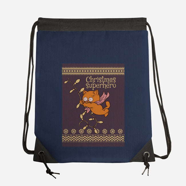 Christmas Superhero-None-Drawstring-Bag-imisko