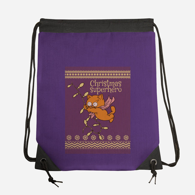 Christmas Superhero-None-Drawstring-Bag-imisko