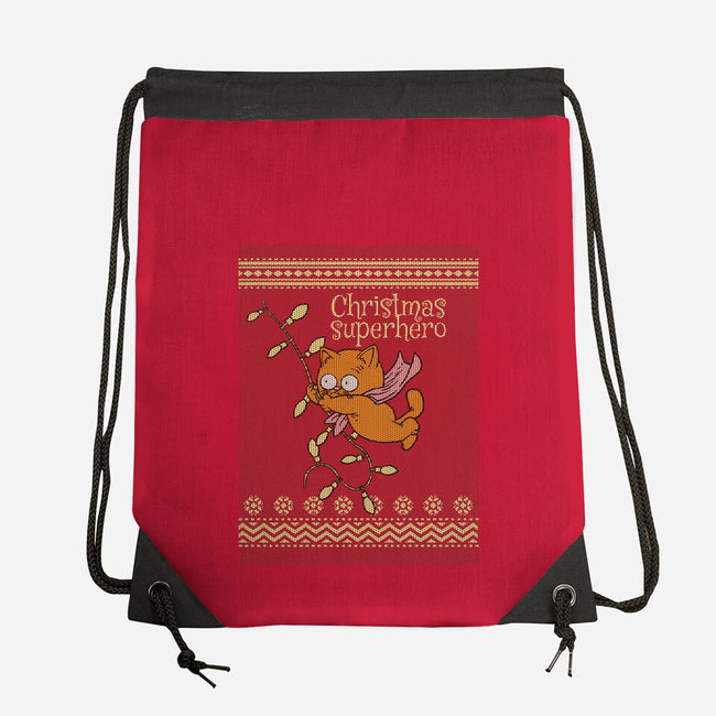 Christmas Superhero-None-Drawstring-Bag-imisko