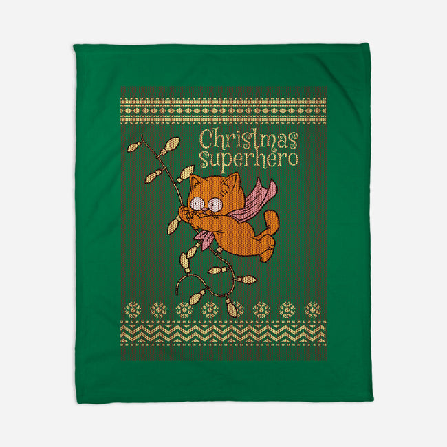 Christmas Superhero-None-Fleece-Blanket-imisko