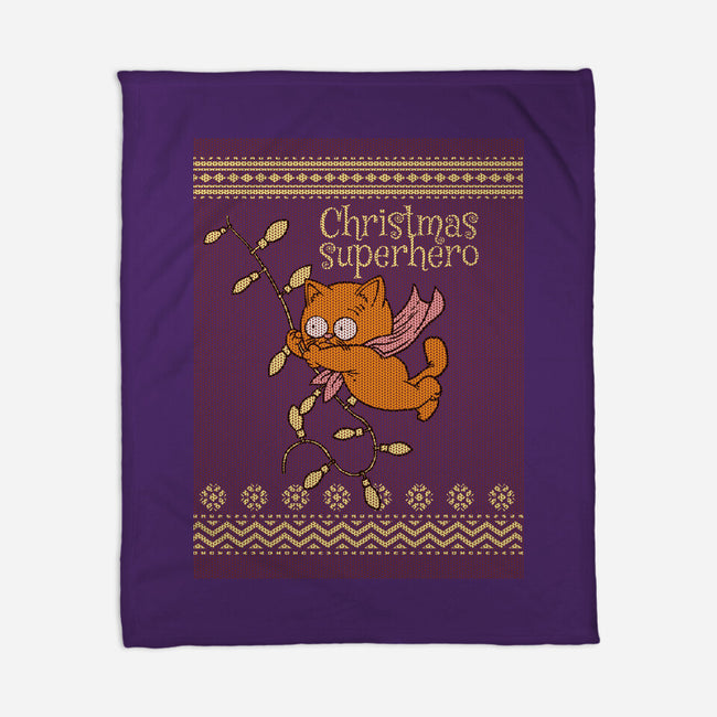 Christmas Superhero-None-Fleece-Blanket-imisko