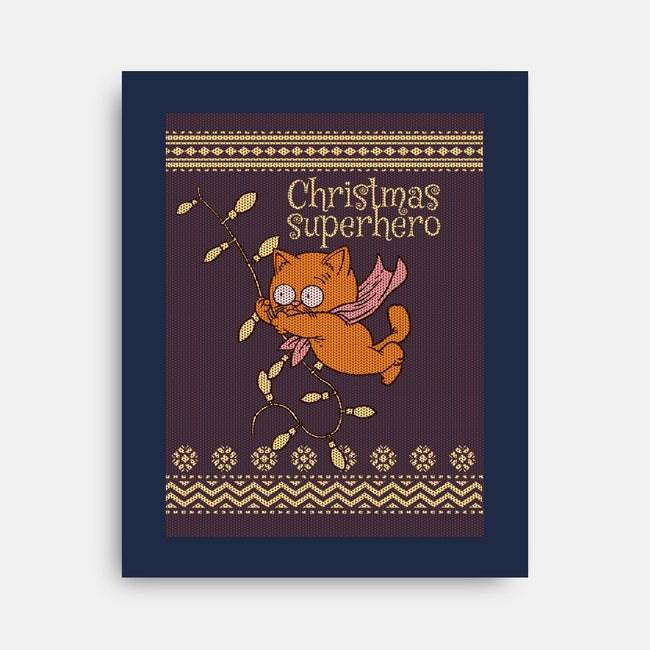Christmas Superhero-None-Stretched-Canvas-imisko