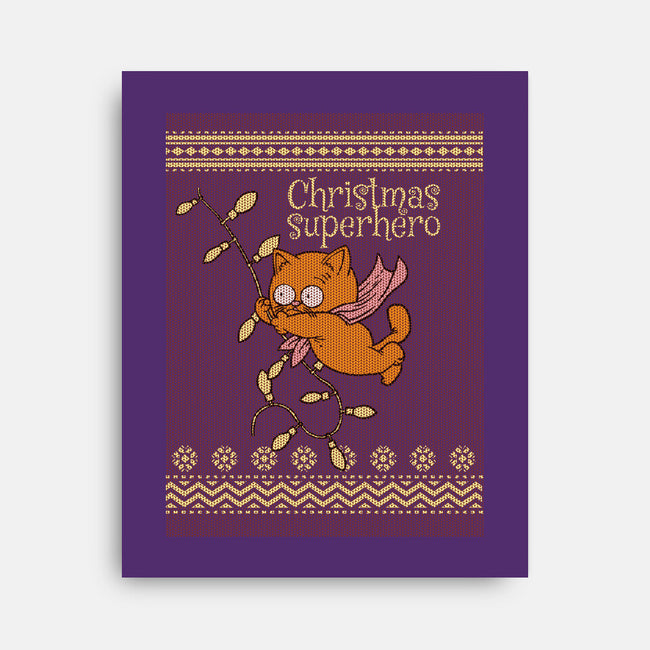 Christmas Superhero-None-Stretched-Canvas-imisko