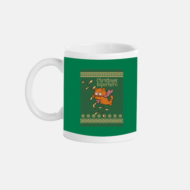 Christmas Superhero-None-Mug-Drinkware-imisko