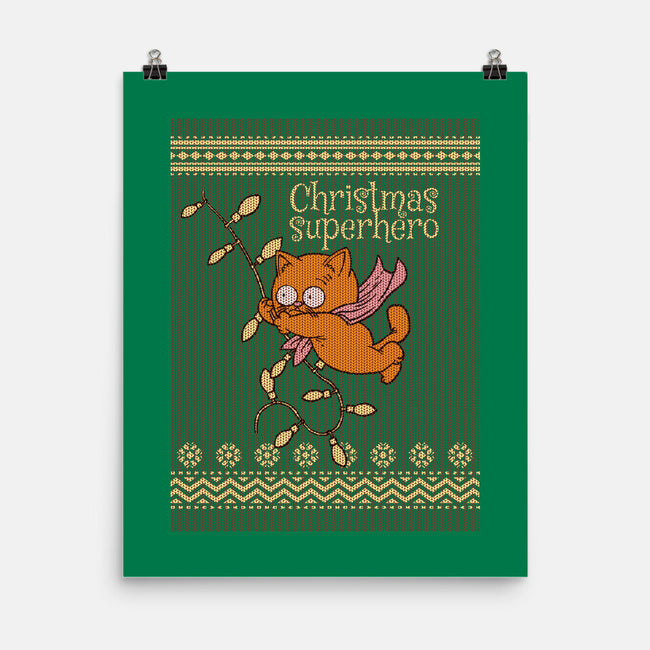 Christmas Superhero-None-Matte-Poster-imisko