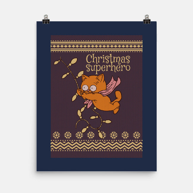 Christmas Superhero-None-Matte-Poster-imisko