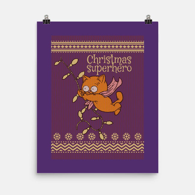 Christmas Superhero-None-Matte-Poster-imisko