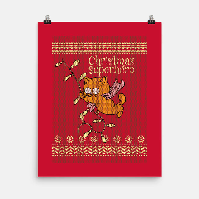 Christmas Superhero-None-Matte-Poster-imisko