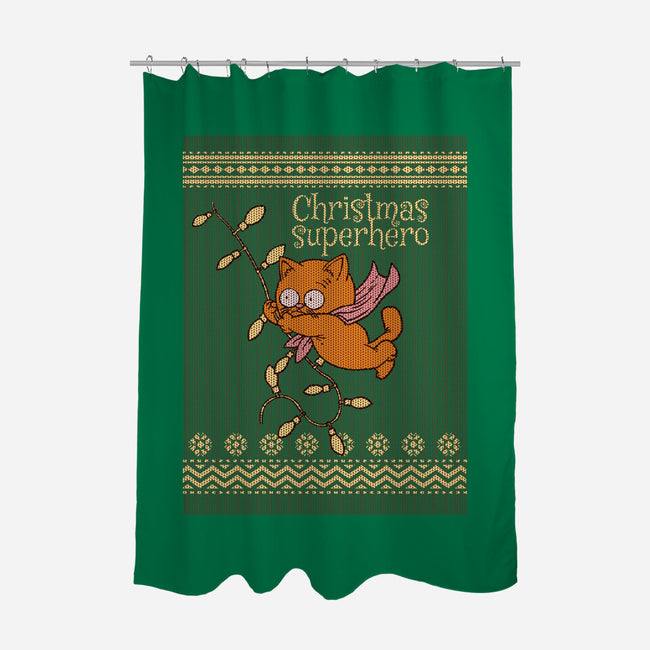 Christmas Superhero-None-Polyester-Shower Curtain-imisko