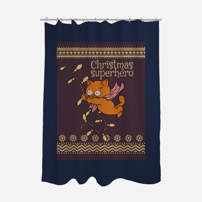 Christmas Superhero-None-Polyester-Shower Curtain-imisko