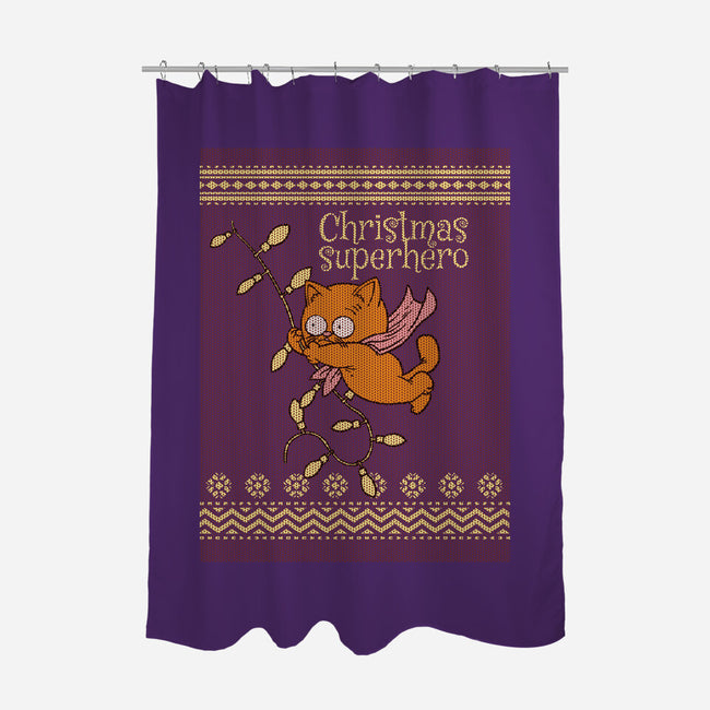 Christmas Superhero-None-Polyester-Shower Curtain-imisko