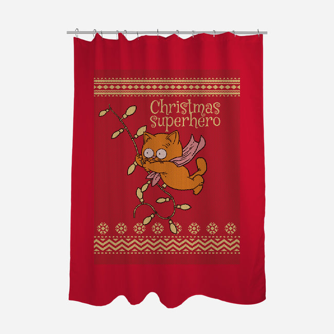 Christmas Superhero-None-Polyester-Shower Curtain-imisko