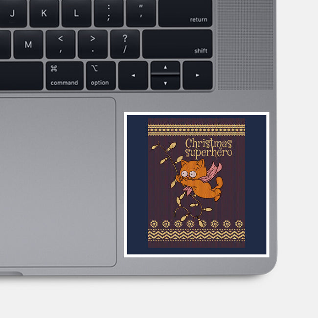 Christmas Superhero-None-Glossy-Sticker-imisko