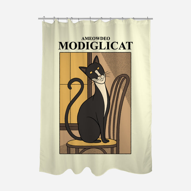Modiglicat-None-Polyester-Shower Curtain-Thiago Correa