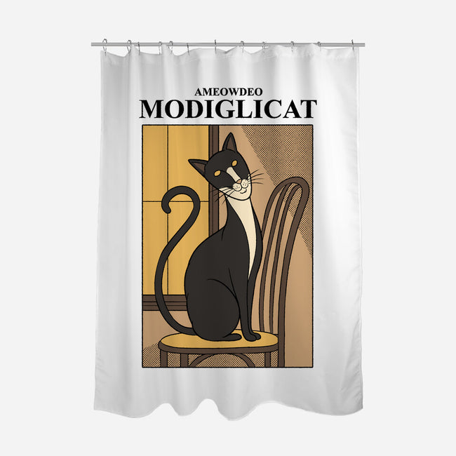 Modiglicat-None-Polyester-Shower Curtain-Thiago Correa