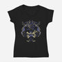 Heart-Shaped Boss-Womens-V-Neck-Tee-Henrique Torres