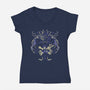 Heart-Shaped Boss-Womens-V-Neck-Tee-Henrique Torres