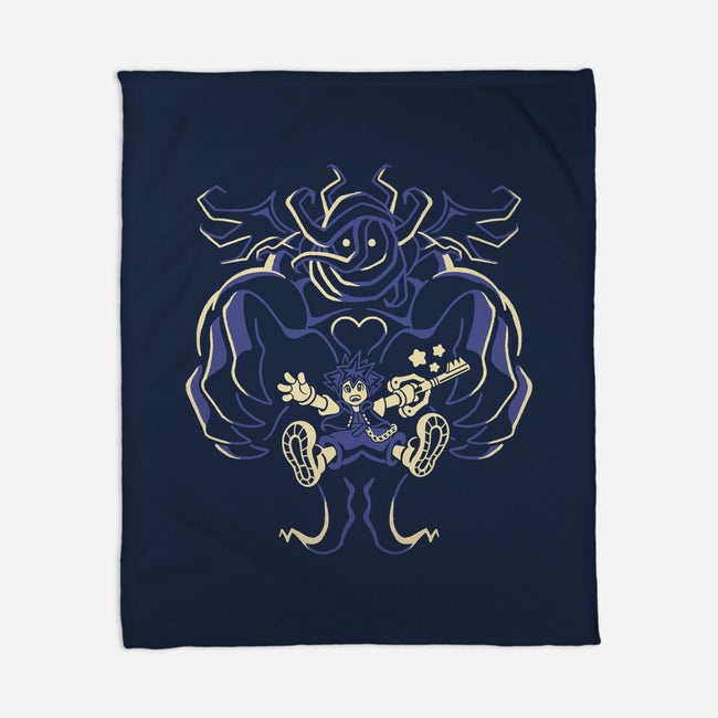 Heart-Shaped Boss-None-Fleece-Blanket-Henrique Torres