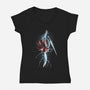 The Hornet Returns-Womens-V-Neck-Tee-zascanauta