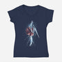 The Hornet Returns-Womens-V-Neck-Tee-zascanauta