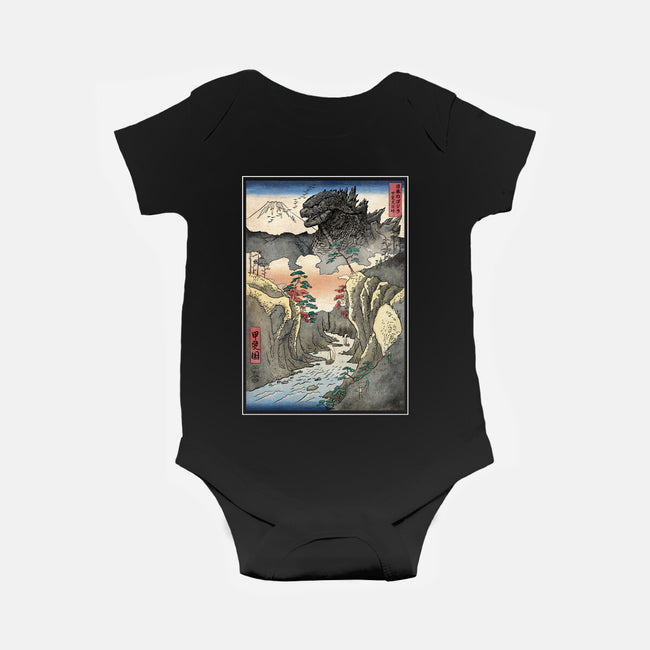 King Of Kaiju In Inume Pass-Baby-Basic-Onesie-DrMonekers