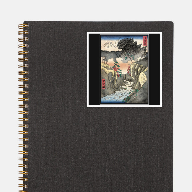 King Of Kaiju In Inume Pass-None-Glossy-Sticker-DrMonekers