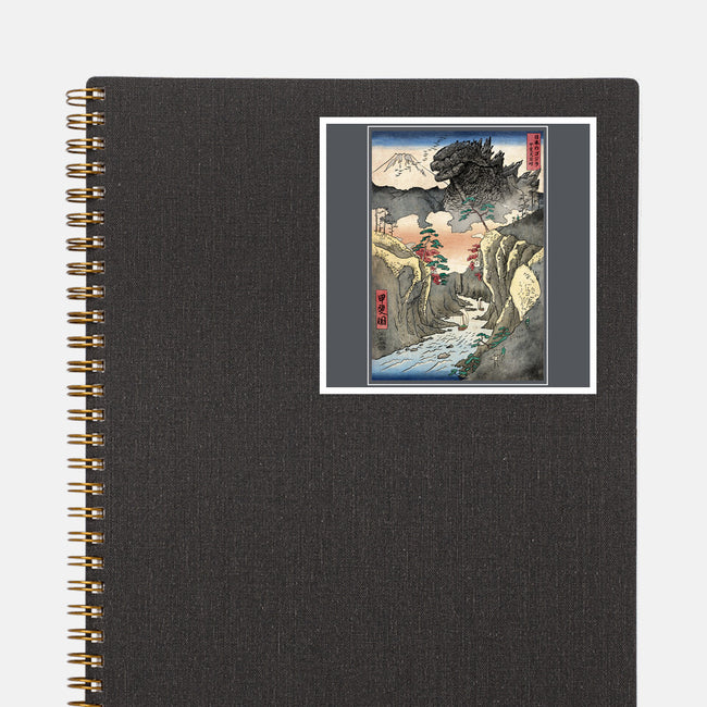 King Of Kaiju In Inume Pass-None-Glossy-Sticker-DrMonekers