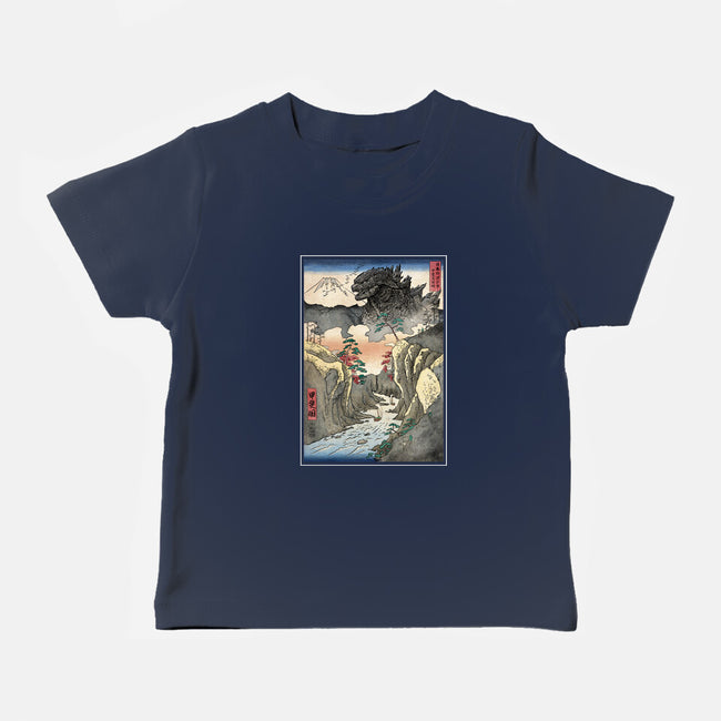King Of Kaiju In Inume Pass-Baby-Basic-Tee-DrMonekers