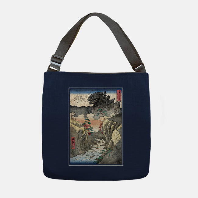 King Of Kaiju In Inume Pass-None-Adjustable Tote-Bag-DrMonekers
