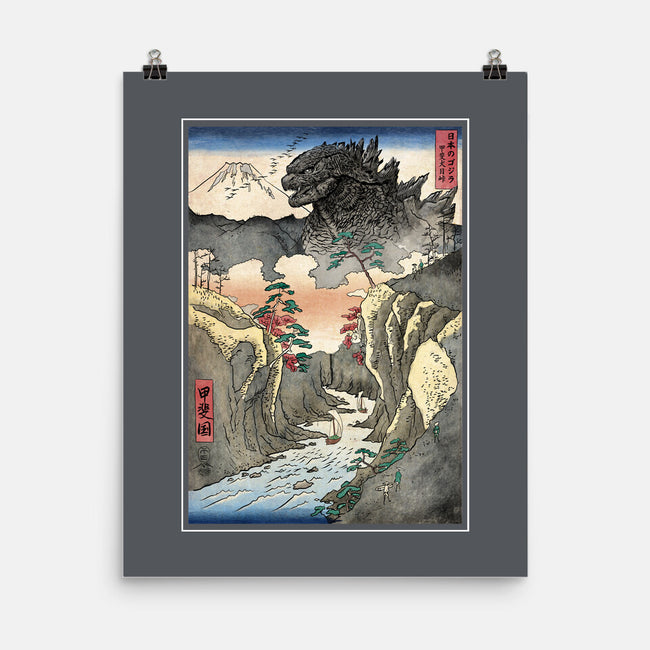 King Of Kaiju In Inume Pass-None-Matte-Poster-DrMonekers