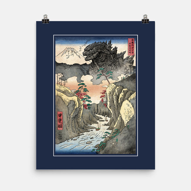 King Of Kaiju In Inume Pass-None-Matte-Poster-DrMonekers