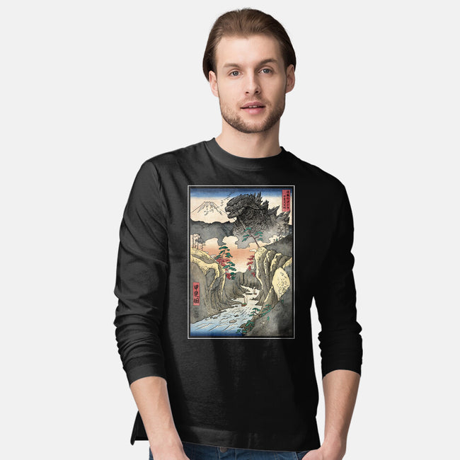 King Of Kaiju In Inume Pass-Mens-Long Sleeved-Tee-DrMonekers