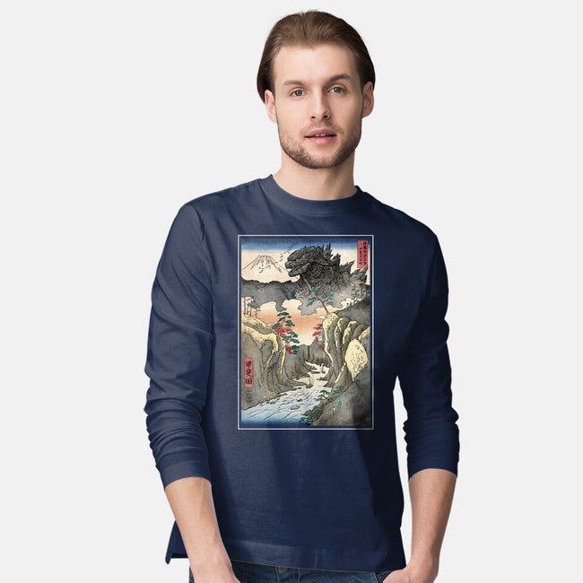 King Of Kaiju In Inume Pass-Mens-Long Sleeved-Tee-DrMonekers