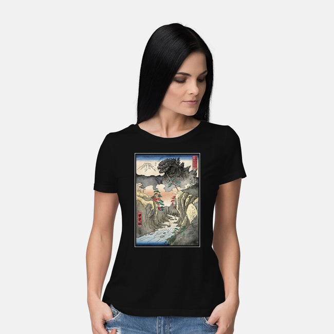 King Of Kaiju In Inume Pass-Womens-Basic-Tee-DrMonekers
