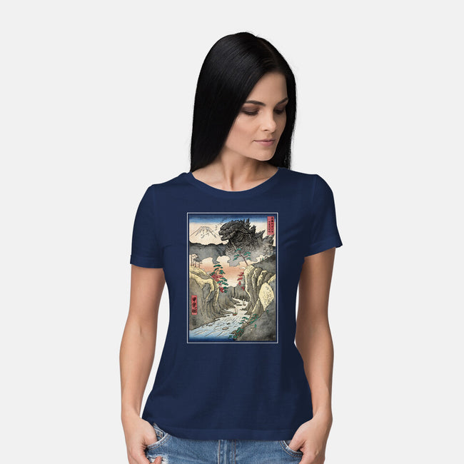 King Of Kaiju In Inume Pass-Womens-Basic-Tee-DrMonekers