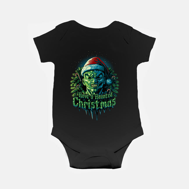 Haunted Christmas-Baby-Basic-Onesie-daobiwan