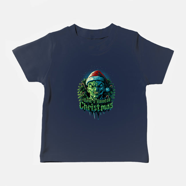 Haunted Christmas-Baby-Basic-Tee-daobiwan