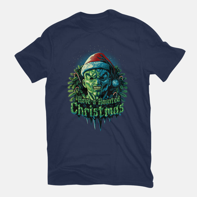 Haunted Christmas-Womens-Fitted-Tee-daobiwan