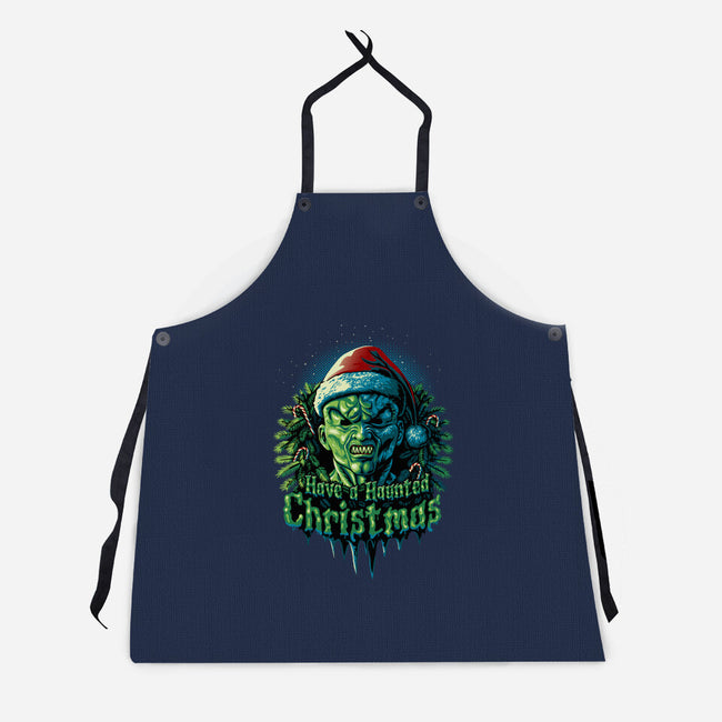 Haunted Christmas-Unisex-Kitchen-Apron-daobiwan