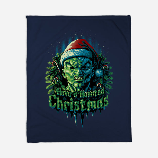 Haunted Christmas-None-Fleece-Blanket-daobiwan
