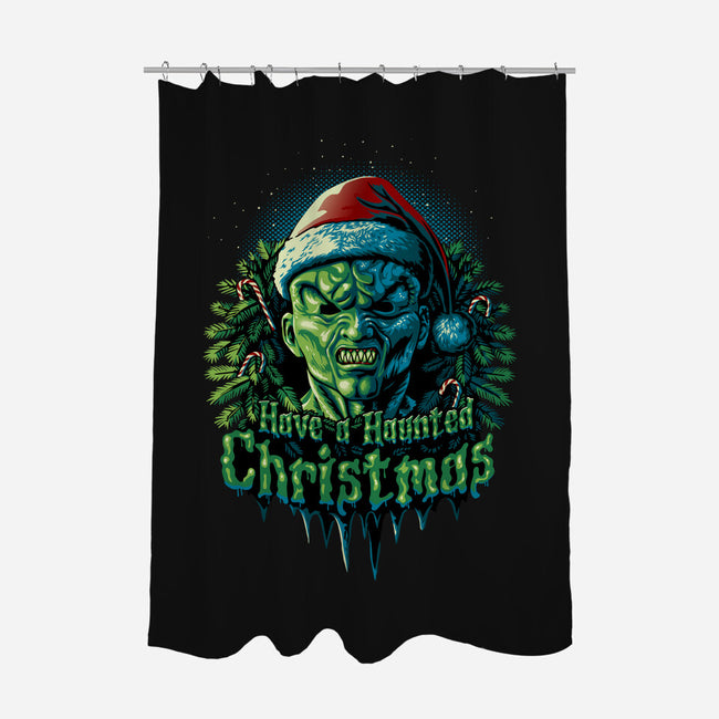 Haunted Christmas-None-Polyester-Shower Curtain-daobiwan