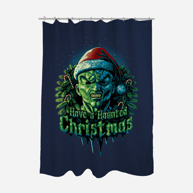 Haunted Christmas-None-Polyester-Shower Curtain-daobiwan