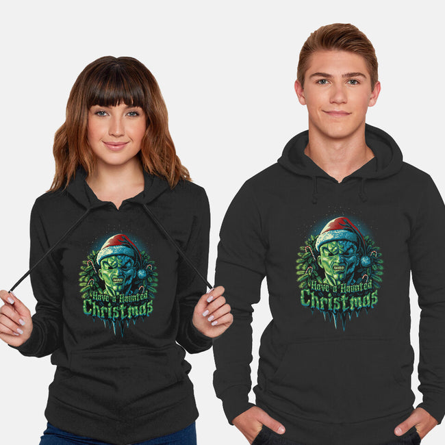 Haunted Christmas-Unisex-Pullover-Sweatshirt-daobiwan