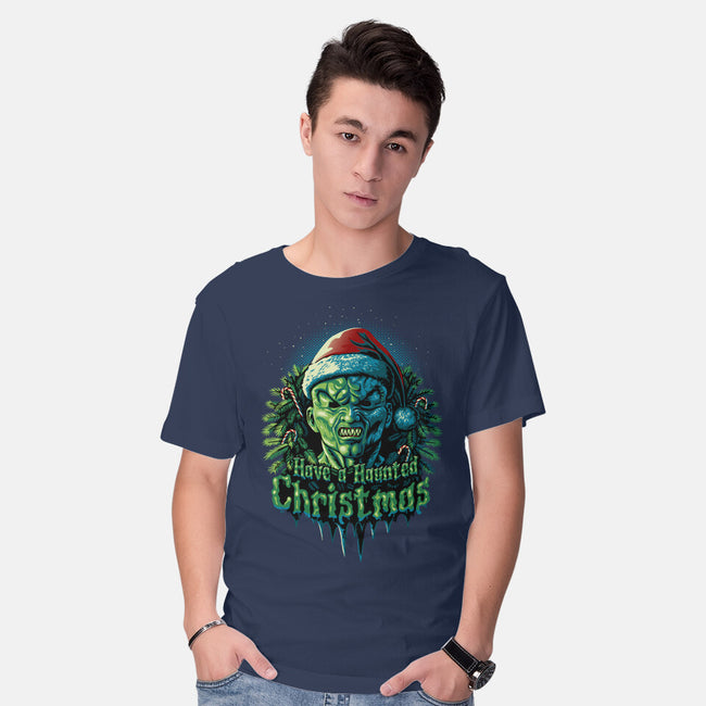 Haunted Christmas-Mens-Basic-Tee-daobiwan
