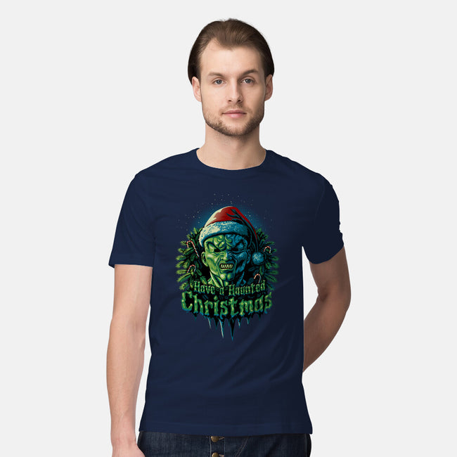 Haunted Christmas-Mens-Premium-Tee-daobiwan
