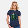 Haunted Christmas-Womens-Fitted-Tee-daobiwan