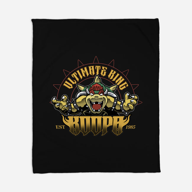 Ultimate King Koopa-None-Fleece-Blanket-Astrobot Invention