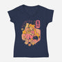 Moon Ramen-Womens-V-Neck-Tee-Arigatees